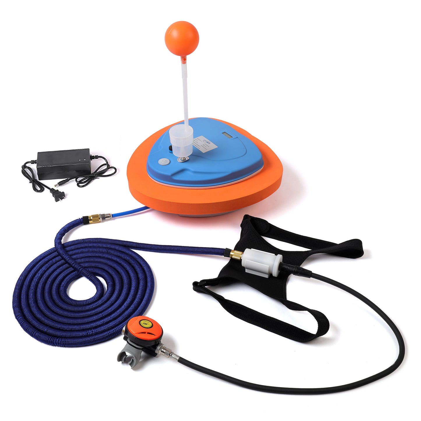 TUDIVING Portable Rechargeable Scuba Ventilator With Breathing Regulator