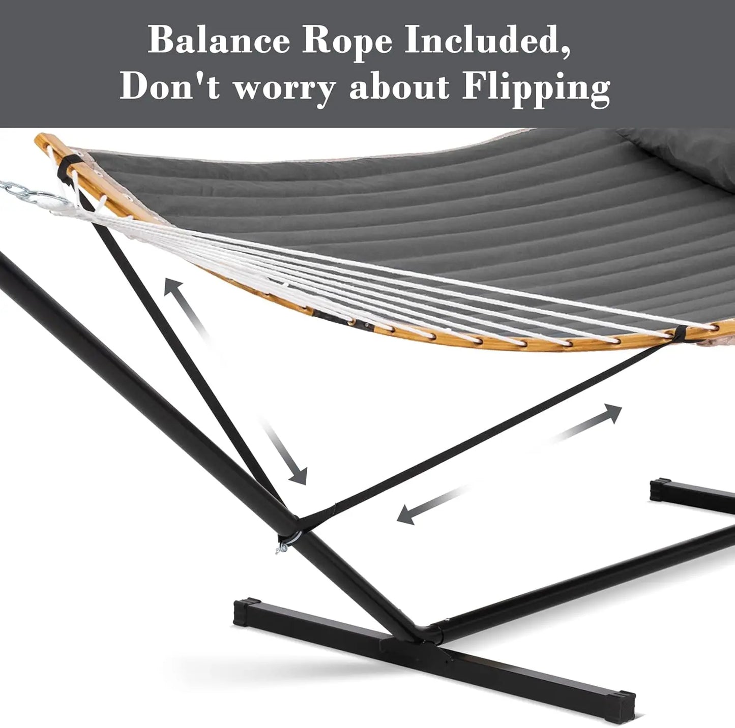 Double Portable Hammock With Stand Outdoor Camping