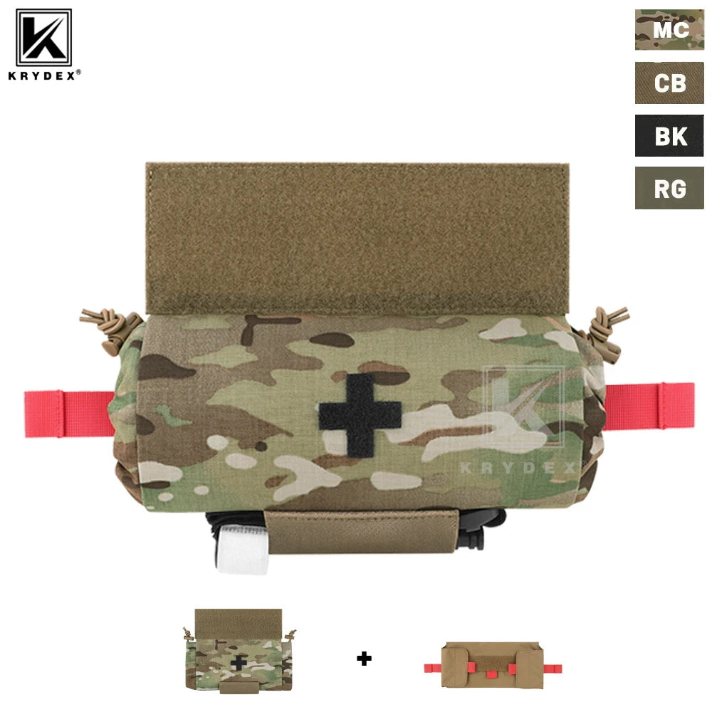 KRYDEX Tactical Roll Up Medic Pouch IFAK Organizer