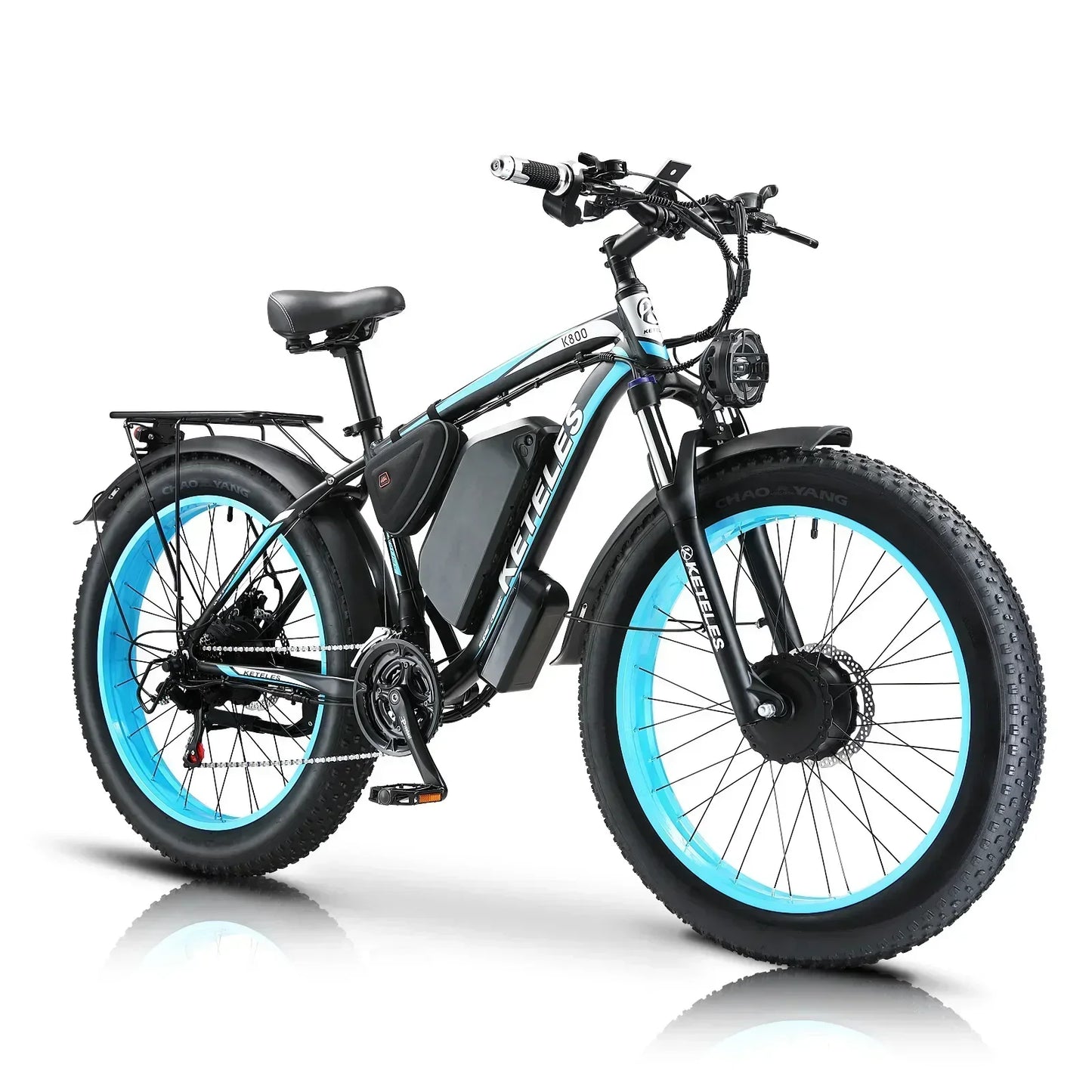 K800 Electric Bicycle 2000W Dual Motor Drive 48V23AH Mountain Off-road E Bike Hydraulic Brake 26*4.0 Inch Fat Tire Electric Bike
