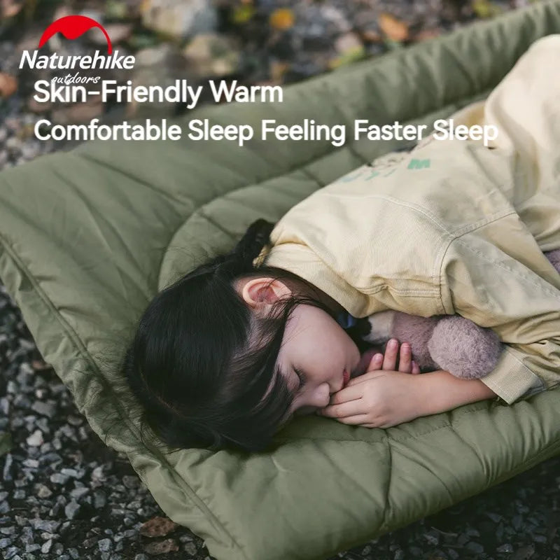 Naturehike Sleeping Pad Cotton Skin Velvet Outdoor Camping Bed Portable Relax Ultralight Camping Cot Mattress Easy To Install