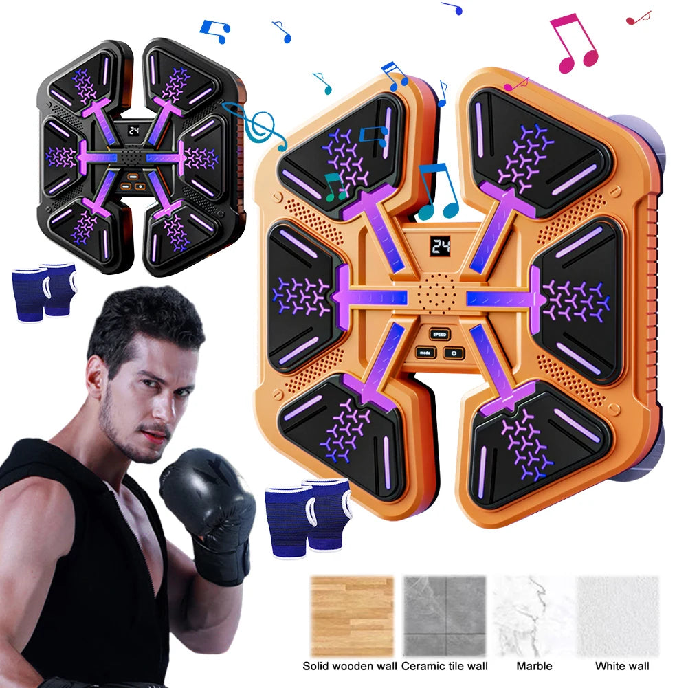 New Smart Music Boxing Wall Target Adult/Children Sports Fitness Boxing Trainer Home Exercise Response Training Boxing Machine