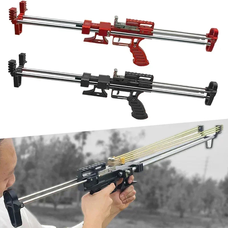 80 Lbs Telescopic Slingshot With Laser Sight All Metal