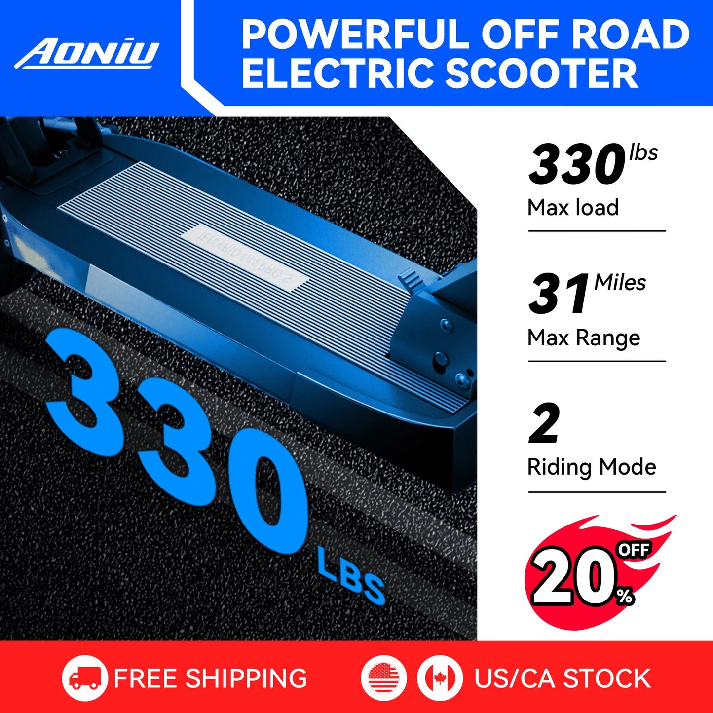 AONIU M4 Electric Scooter for Adults with seat 28mph Speed 31Miles Heavy Duty 330+ lbs 10inch Off Road Wheel Foldable Escooter