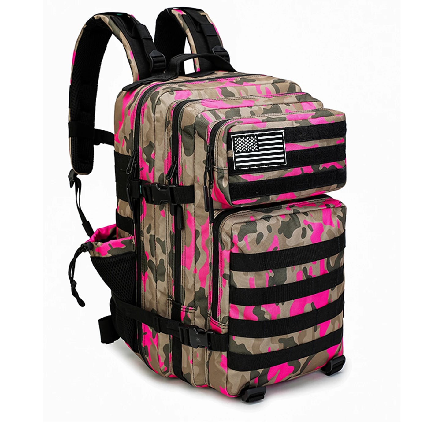 45L Tactical Backpack 3P Bag Assault Backpack Outdoor 3 Days Travel Waterproof Climbing Rucksack Camping Hiking Hunting Mochila