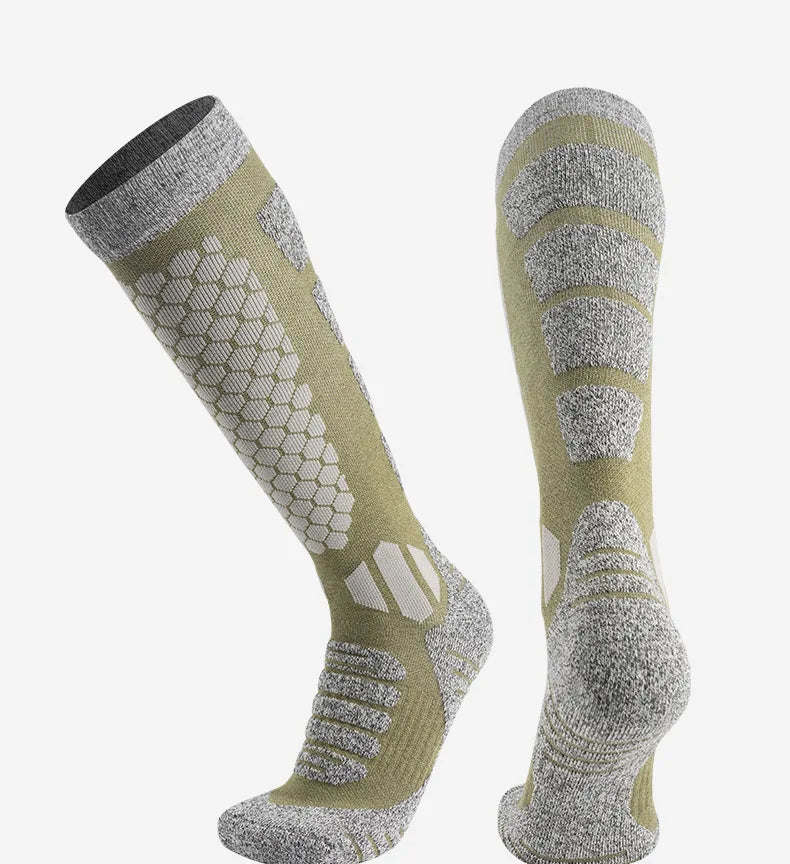 Merino Wool Thermal Outdoor Socks Long Tube Sports Thermal Socks Ski Hiking Ski Mountaineering Sports Socks for Men Women