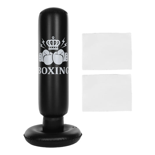 Inflatable Boxing Bag Kids 63in Punching Dummy Post  for Karate Taekwondo Mixed Martial Arts Independent Martial Arts Trainin