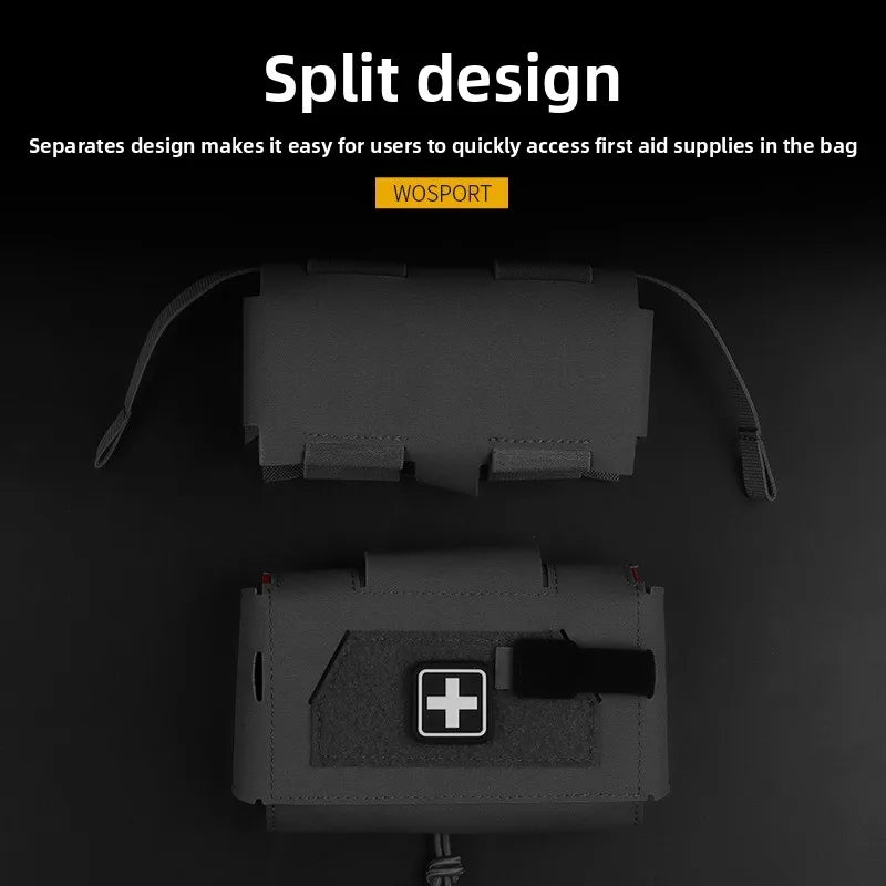 Compact Trauma Kit Tactical IFAK Medical First Aid Pouch Outdoors Hunting Camping Patrol Survival Equipment