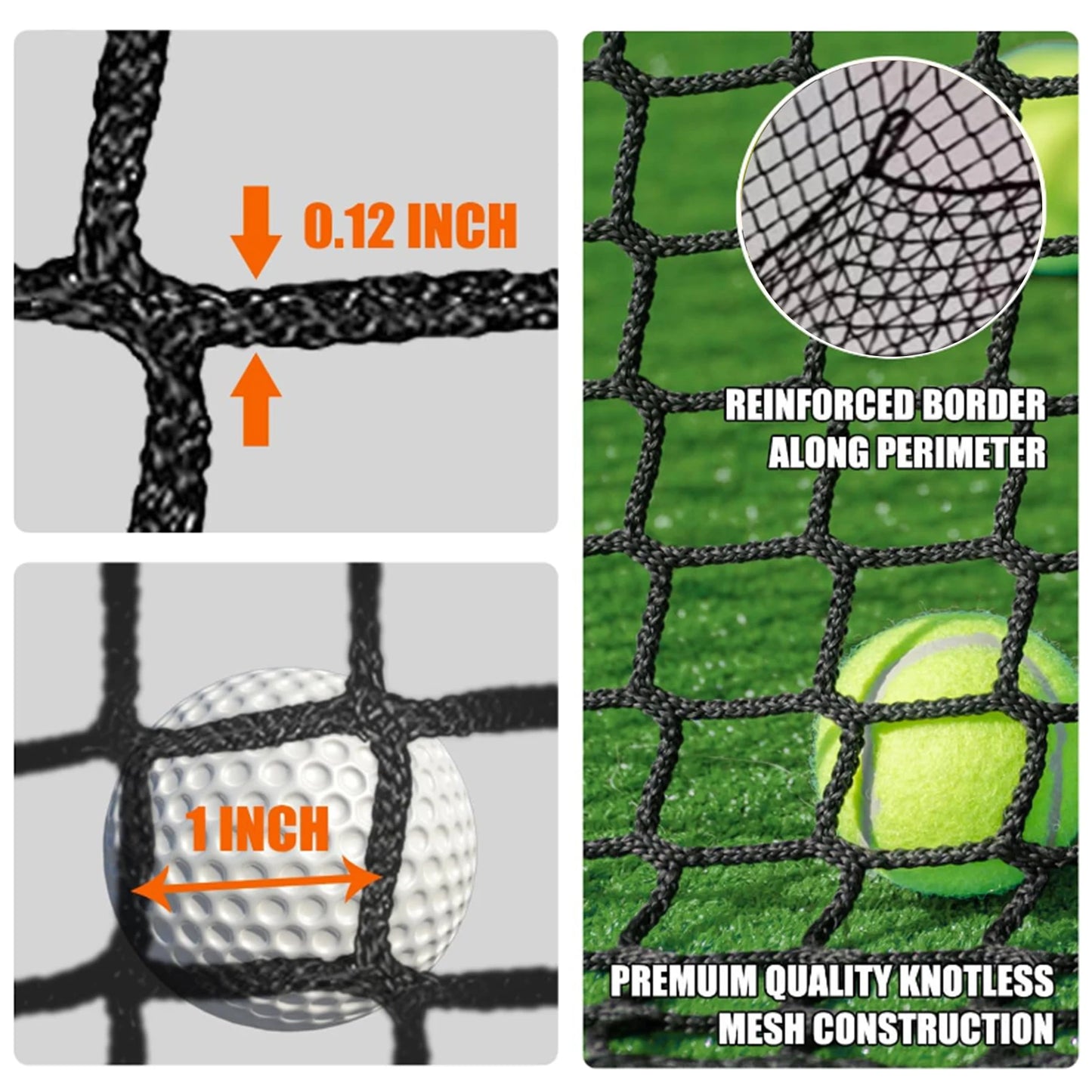 Golf Cage Net Foldable Portable Batting Cage For Training