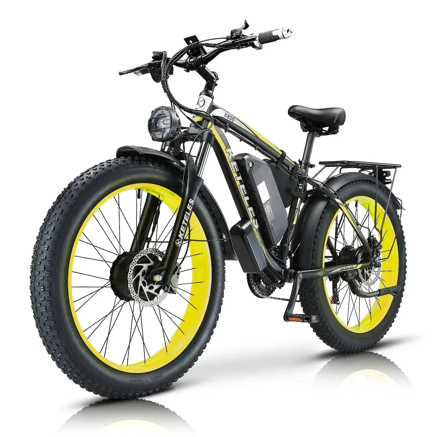 K800 Electric Bicycle 2000W Dual Motor Drive 48V23AH Mountain Off-road E Bike Hydraulic Brake 26*4.0 Inch Fat Tire Electric Bike