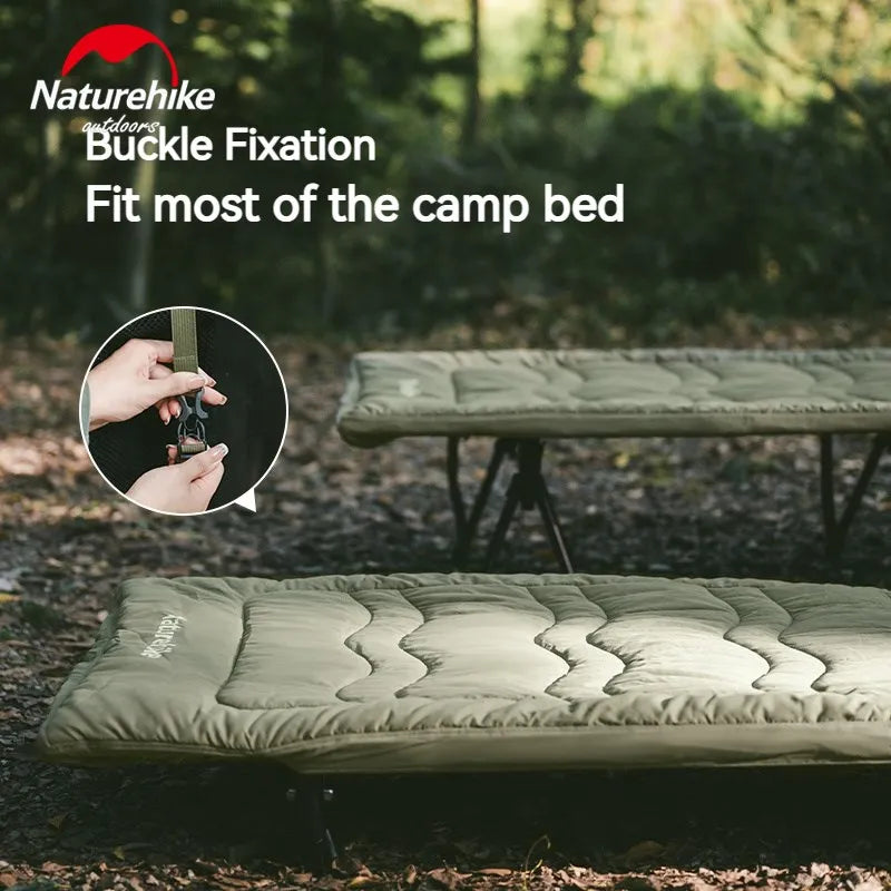 Naturehike Sleeping Pad Cotton Skin Velvet Outdoor Camping Bed Portable Relax Ultralight Camping Cot Mattress Easy To Install