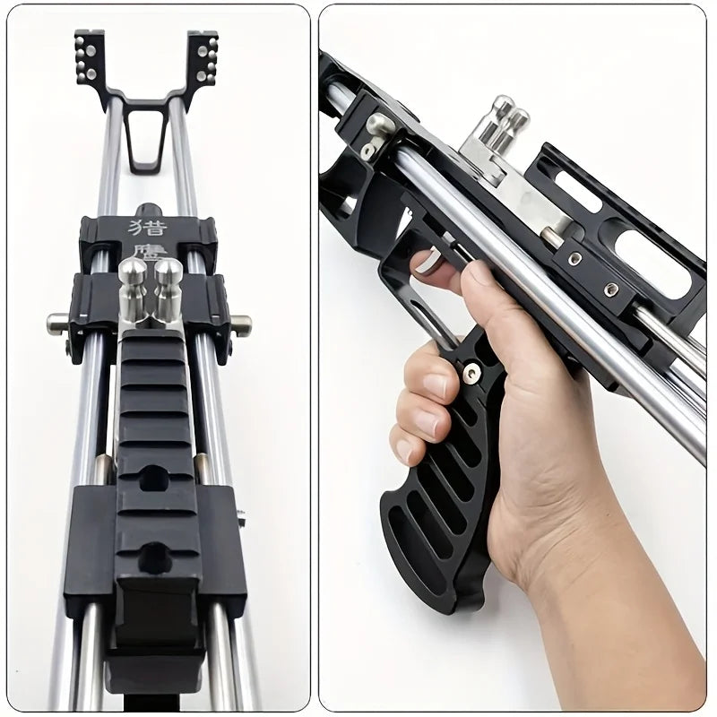 80 Lbs Telescopic Slingshot With Laser Sight All Metal
