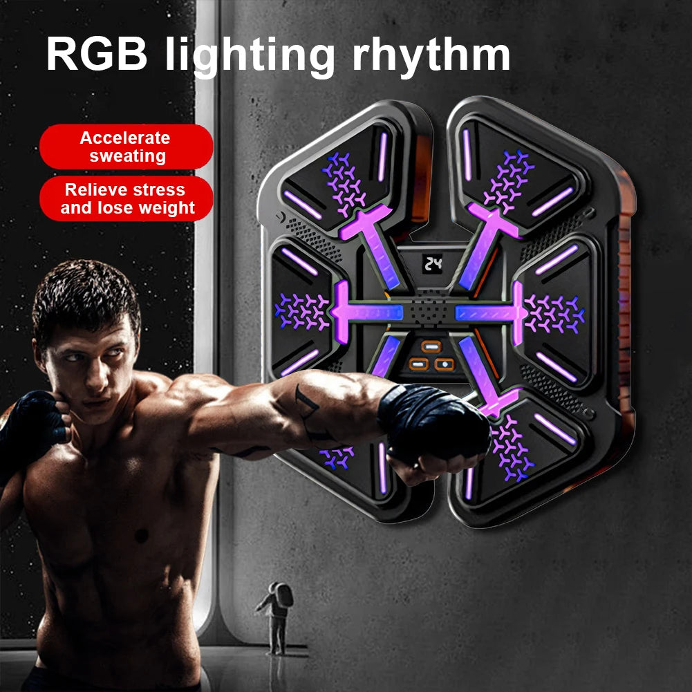 New Smart Music Boxing Wall Target Adult/Children Sports Fitness Boxing Trainer Home Exercise Response Training Boxing Machine