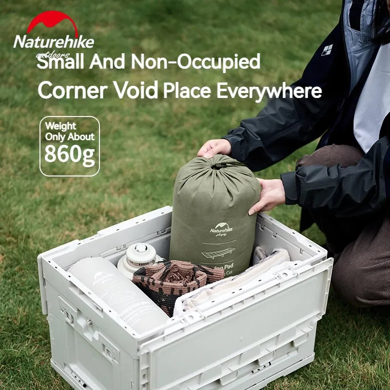 Naturehike Sleeping Pad Cotton Skin Velvet Outdoor Camping Bed Portable Relax Ultralight Camping Cot Mattress Easy To Install