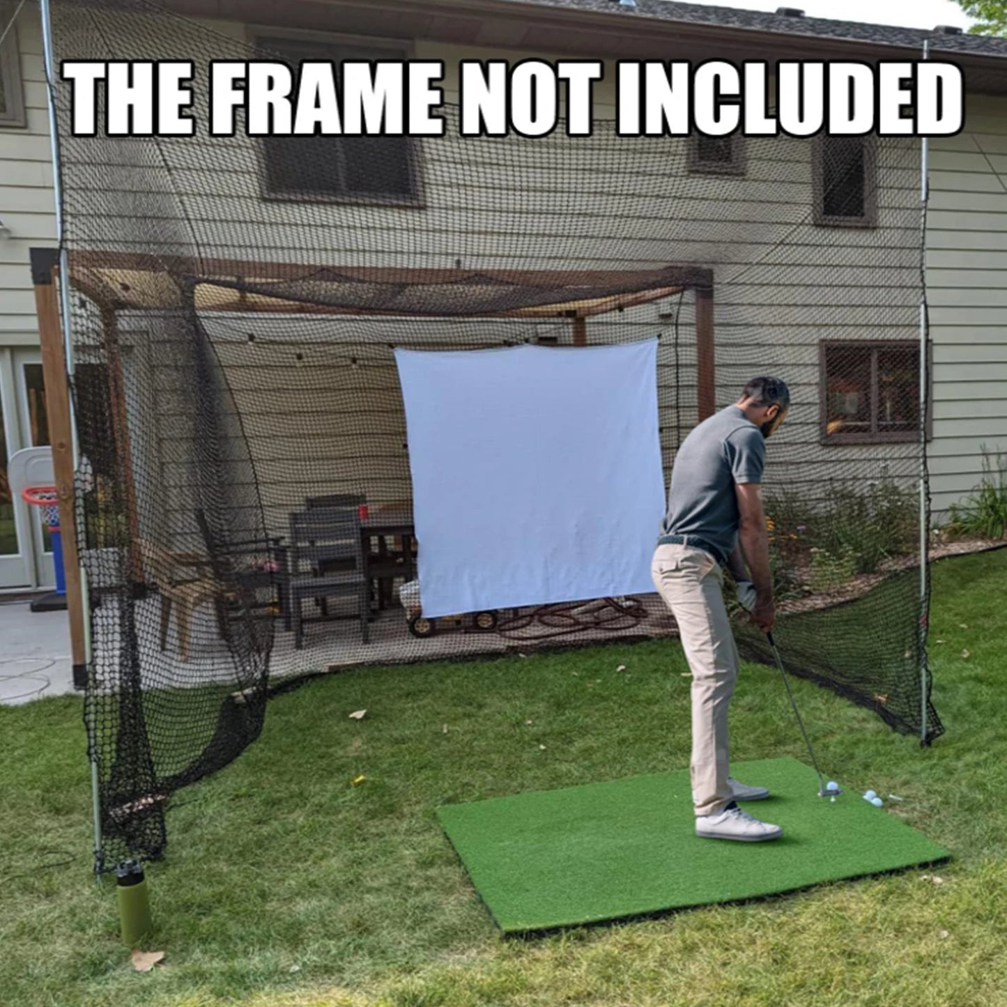 Golf Cage Net Foldable Portable Batting Cage For Training