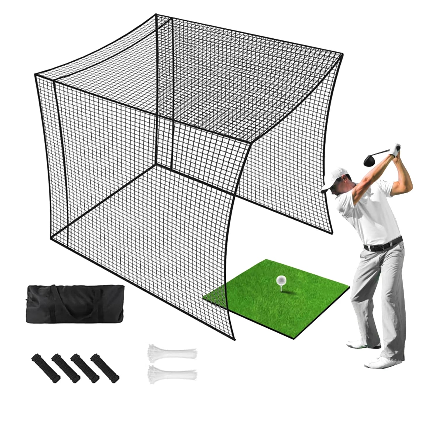 Golf Cage Net Foldable Portable Batting Cage For Training