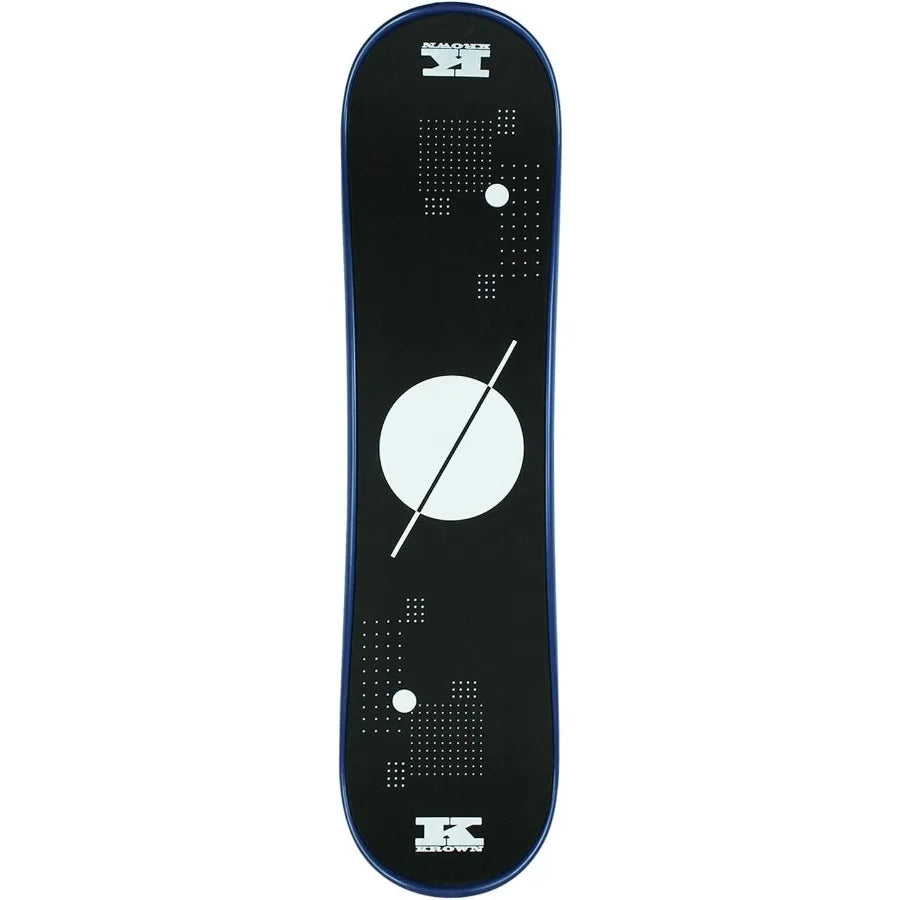 Snowskate Plastic Polymer Skateboard Style Dual Kick Snowboard with Foam Grip Many Graphics  9" x 35"