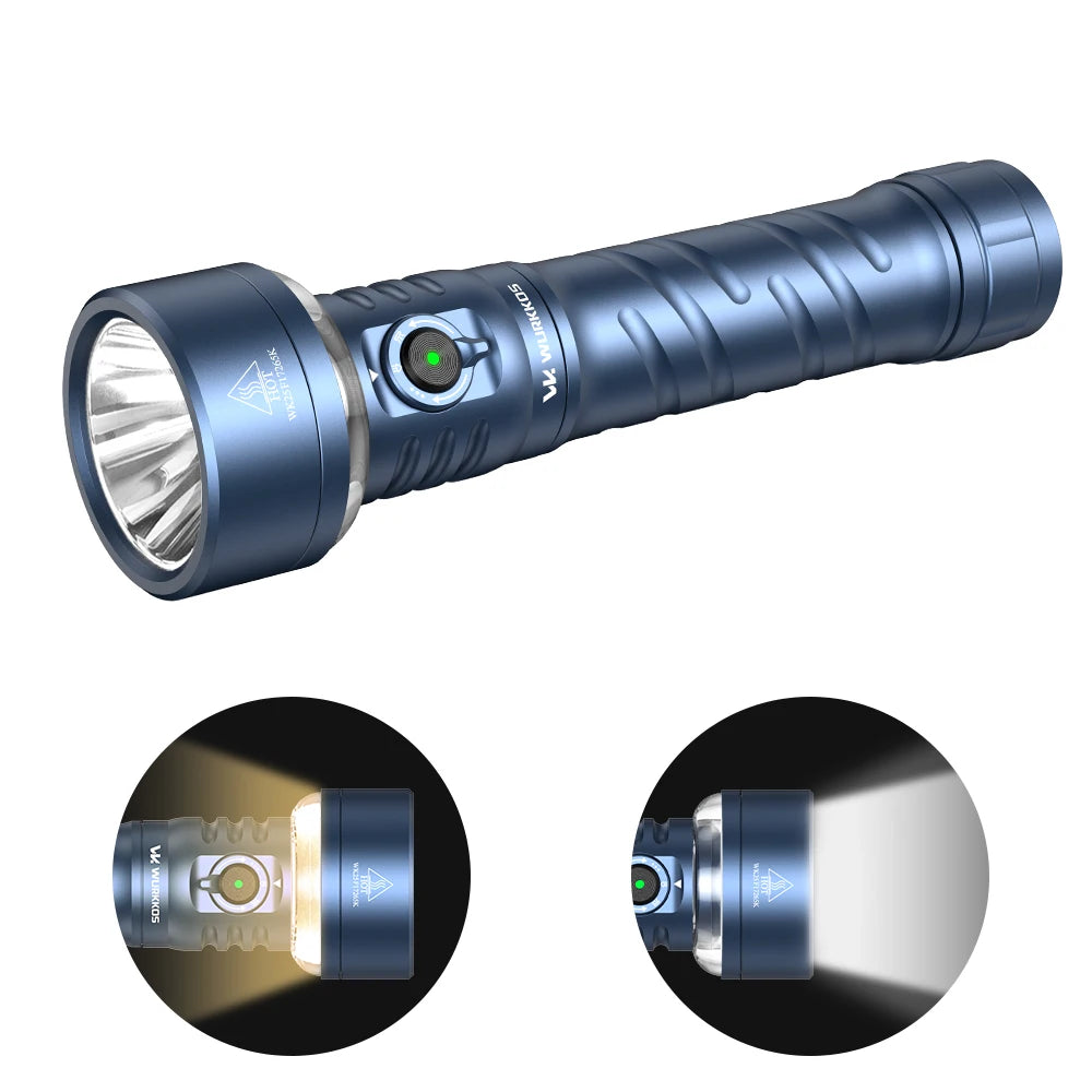 Wurkkos TS27 3200LM Flashlight With RGB Lighting Rechargeable