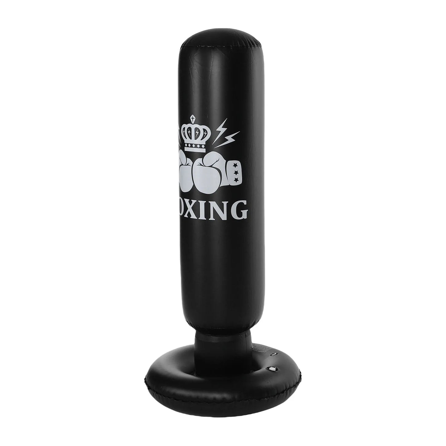 Inflatable Boxing Bag Kids 63in Punching Dummy Post  for Karate Taekwondo Mixed Martial Arts Independent Martial Arts Trainin