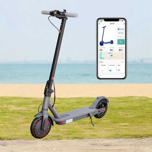 G5.0 Electric Scooter 36V High Capacity Battery 16Miles Long Range 19Mph 350W Motor 8.5Inch Tyres Foldable AOVOPRO Escooter