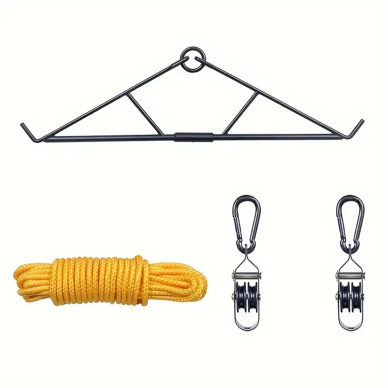 Max To 700 LBS Elk Hoist Pulley Lift System W/Gambrel Hunting Game Hanging Kit for Deer Butcher Hunting Accessories Gift Set