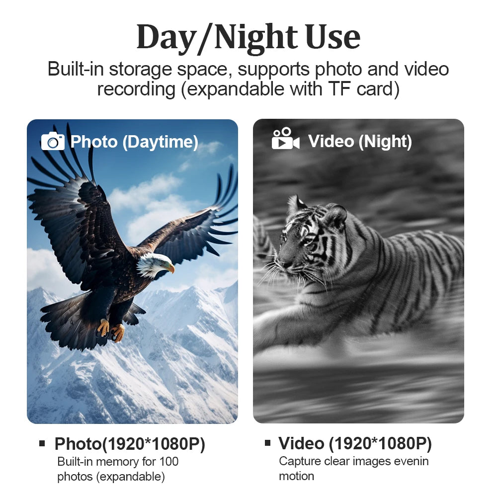 Night Vision Binoculars 1080P HD Infrared Camera 10X Digital Light Zoom Hunting Telescope Outdoor Search Full Darkness 800m