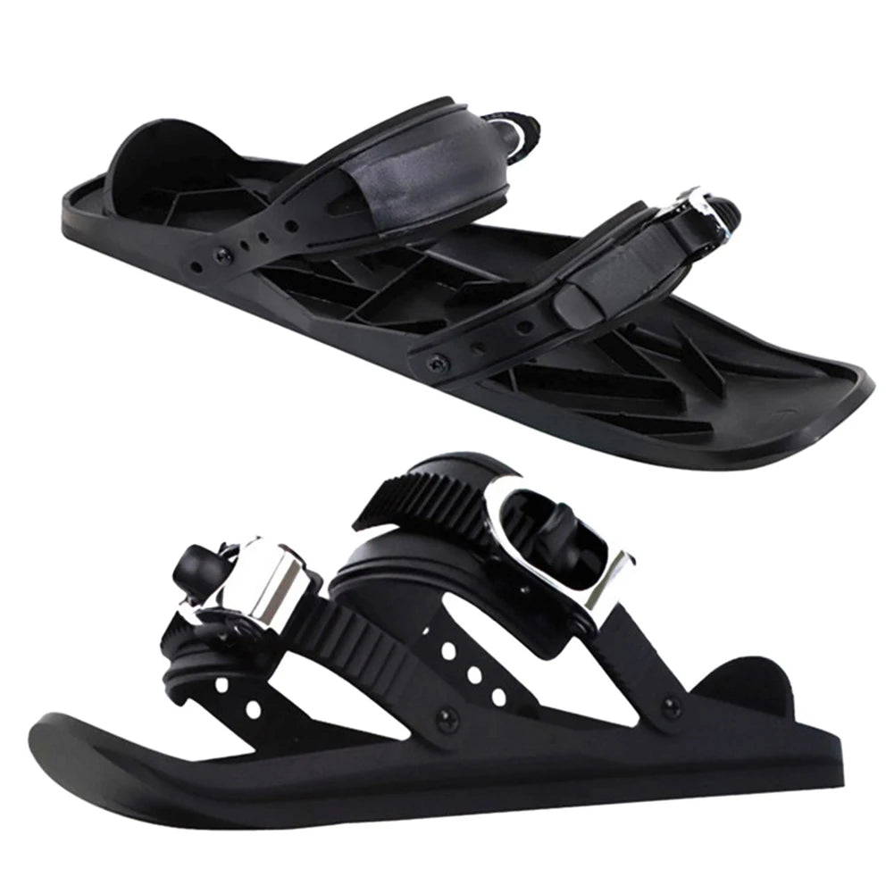 Mini Short Ski Skates Snowboard Boots Skiboards Adjuatable Short Snow Skateboard for Winter Outdoor Sports