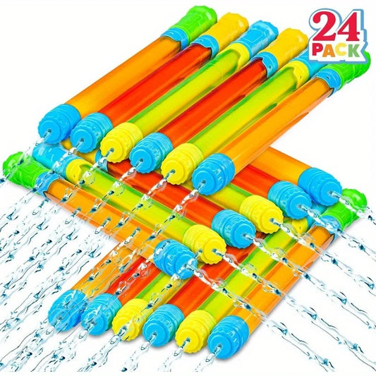 JOYFY 24 pcs Blaster Soaker Water Gun Squirt Guns for Kids Summer Swimming Pool Beach Sand Water Activity Fighting Play Toys