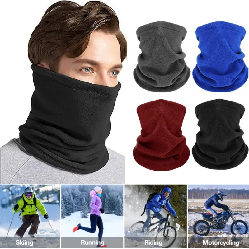 Fleece Neck Warmer Winter Windproof Scarf for Men Women Soft Warm Face Cover Bandana Mask Snowboard Skiing Outdoor Sports Gaiter