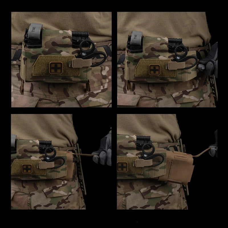 Compact Trauma Kit Tactical IFAK Medical First Aid Pouch Outdoors Hunting Camping Patrol Survival Equipment