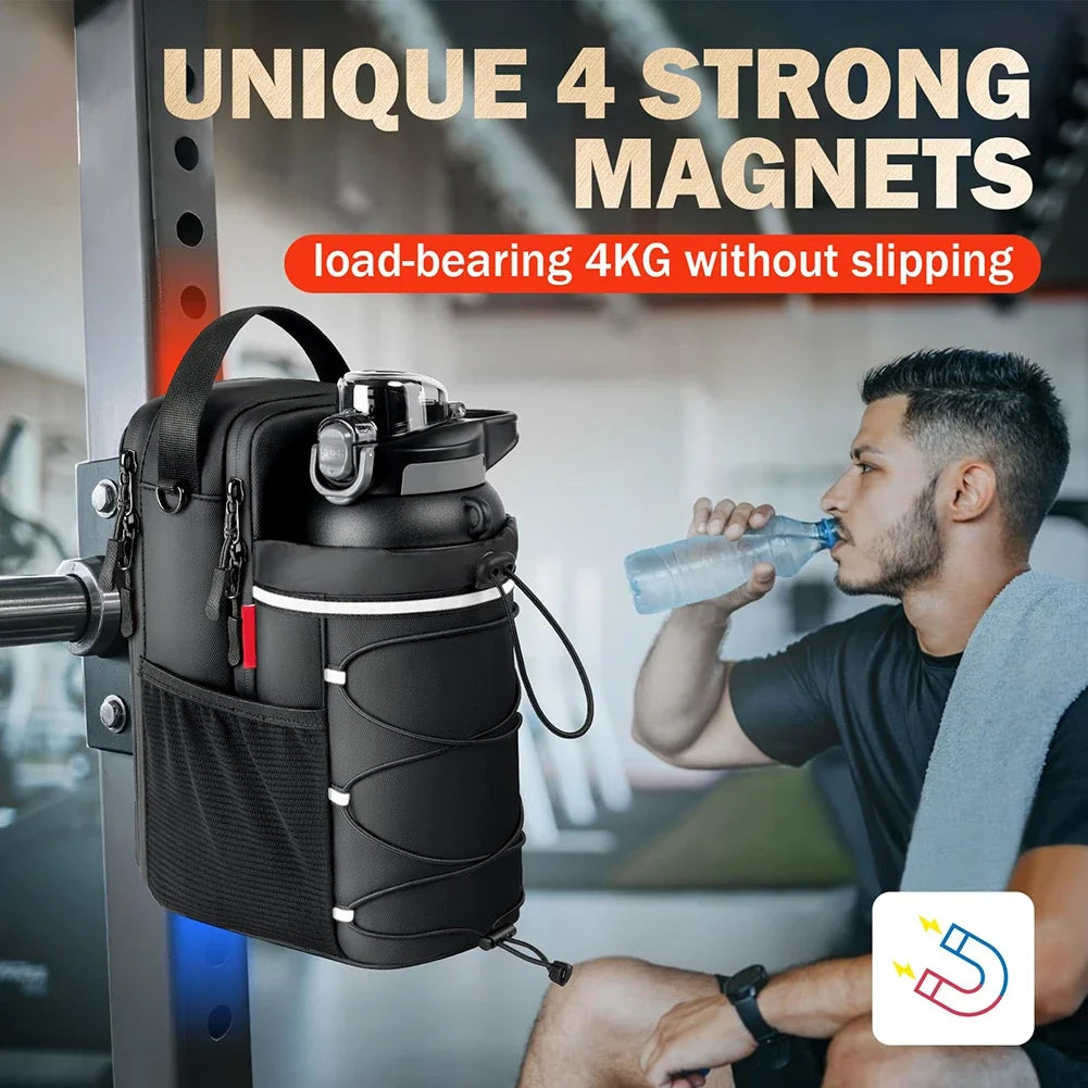 New Magnetic Water Bottle Pouch Bag Gym-specific Water Cup Holder With Strong Magnet For Outdoor Sports Cup Holder Crossbody Bag