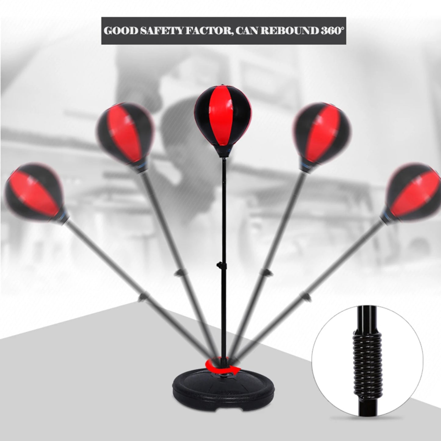 Adjustable Height Kids Punching Ball Bag Speed Boxing Sports Set Fighting Game With Gloves Children Boxing Set