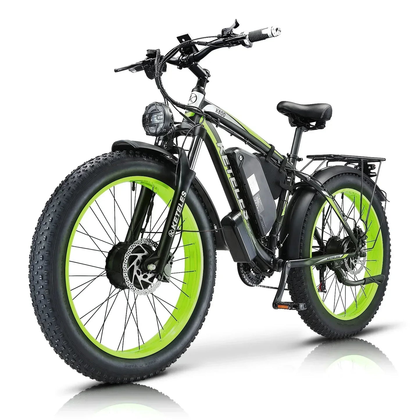 K800 Electric Bicycle 2000W Dual Motor Drive 48V23AH Mountain Off-road E Bike Hydraulic Brake 26*4.0 Inch Fat Tire Electric Bike