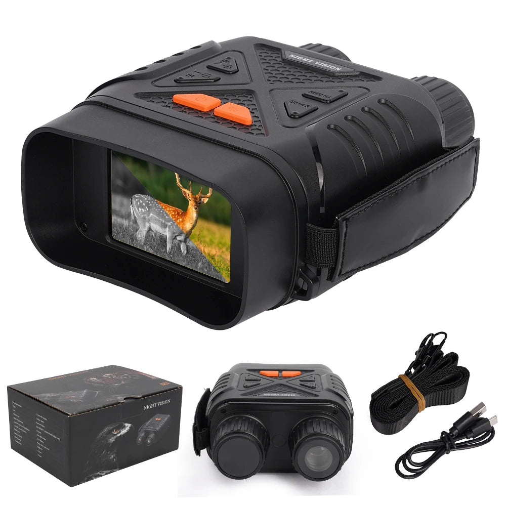 Night Vision Binoculars 1080P HD Infrared Camera 10X Digital Light Zoom Hunting Telescope Outdoor Search Full Darkness 800m