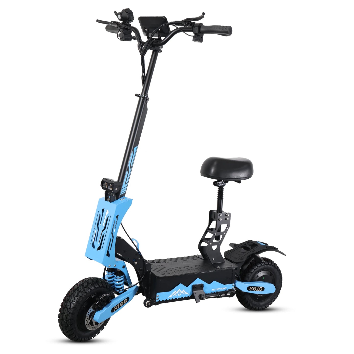 Arwibon 5600W Adult Electric Scooter Dual Motor Top Speed 46MPH,60V27AH, 11-inch Off-Road Tires Sport Folding eScooter