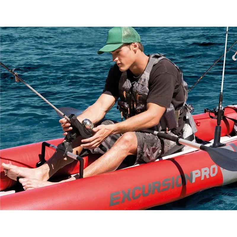 Intex 68309EP Excursion Pro K2 Inflatable Kayak Set:Includes Deluxe 86" Kayak Paddles & High-Output Pump,SuperTough PVC,2-Person