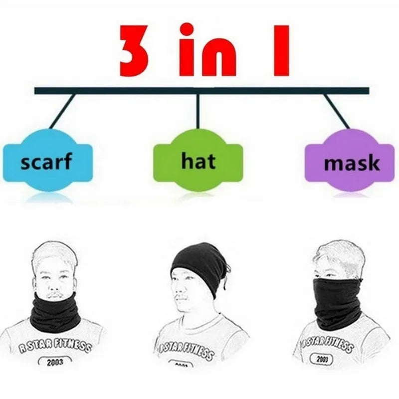Fleece Neck Warmer Winter Windproof Scarf for Men Women Soft Warm Face Cover Bandana Mask Snowboard Skiing Outdoor Sports Gaiter