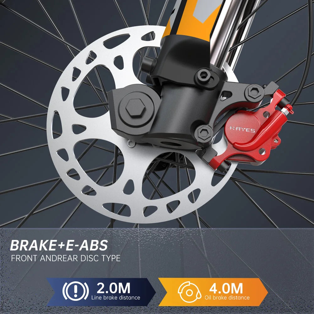 HITKTH E6 Electric Motorcycle Adults 2900W(Peak) Motors 25inch Tire Electric Bike 52V40AH Battery Speed 60Kmh Mountain E-bikes