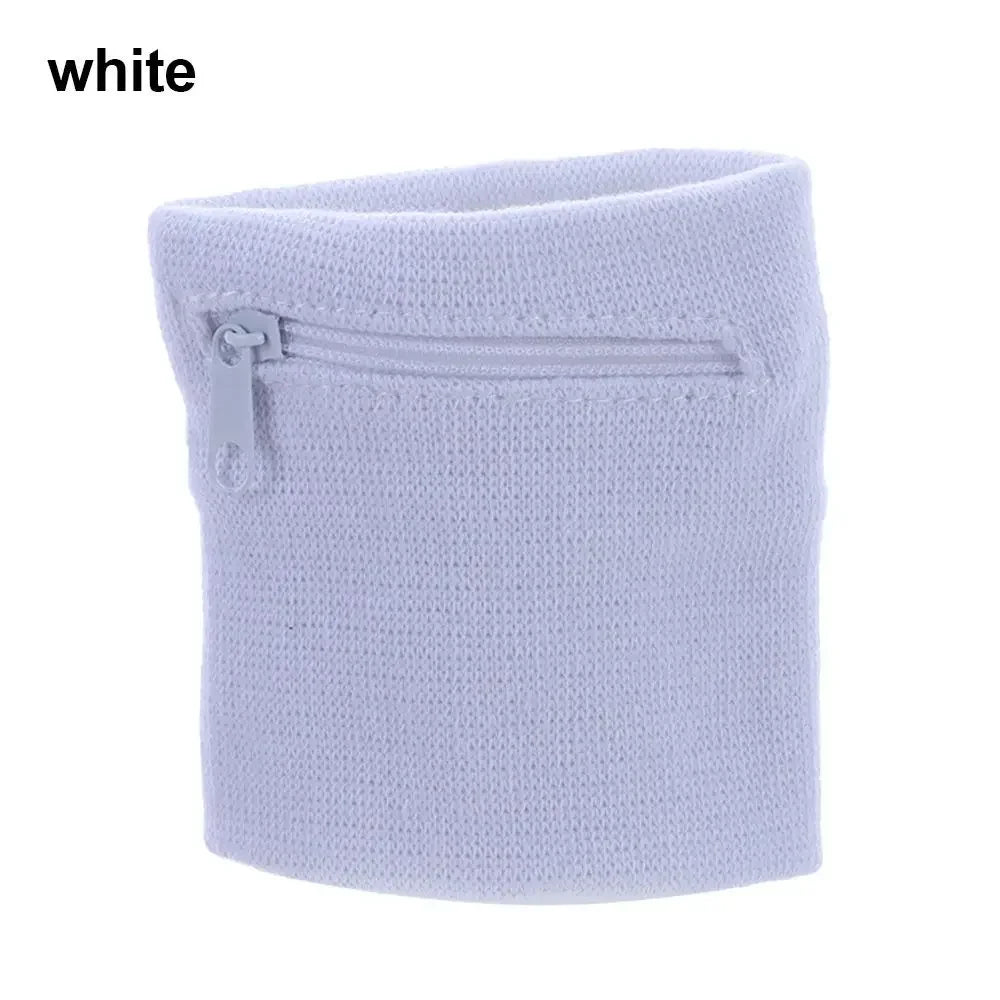 Sports Wristband Zipper Wrist Support Wallet Multifunction Gym Running Arm Band Bag Key Card Storage Bag Cycling Purse Sweatband