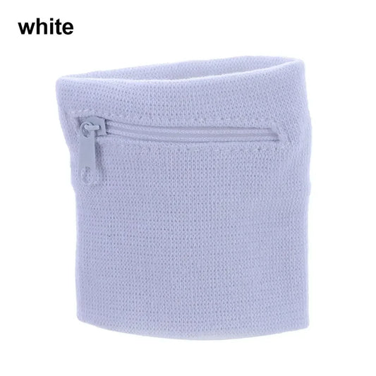 Sports Wristband Zipper Wrist Support Wallet Multifunction Gym Running Arm Band Bag Key Card Storage Bag Cycling Purse Sweatband