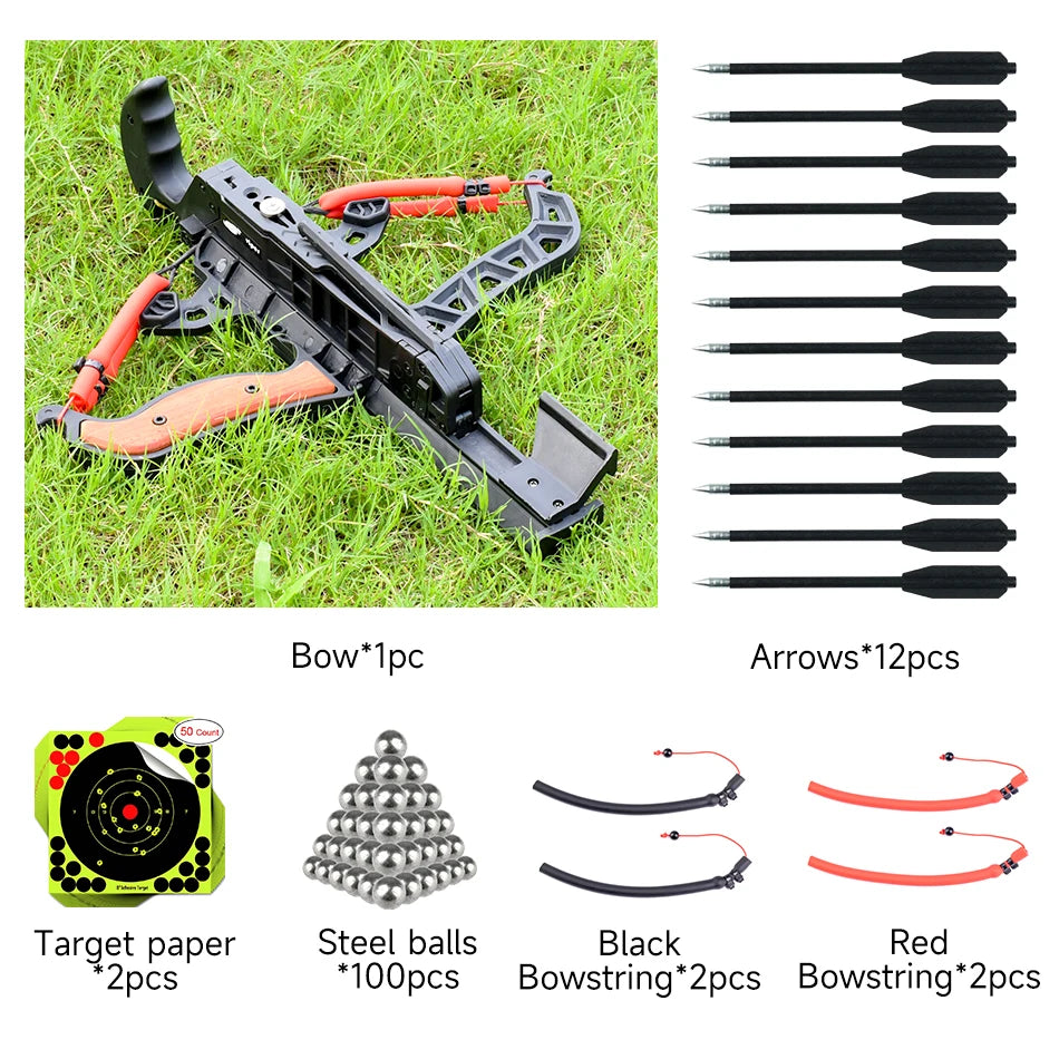 7-Shot Archery and Steel Ball Dual-Purpose Compound Bow