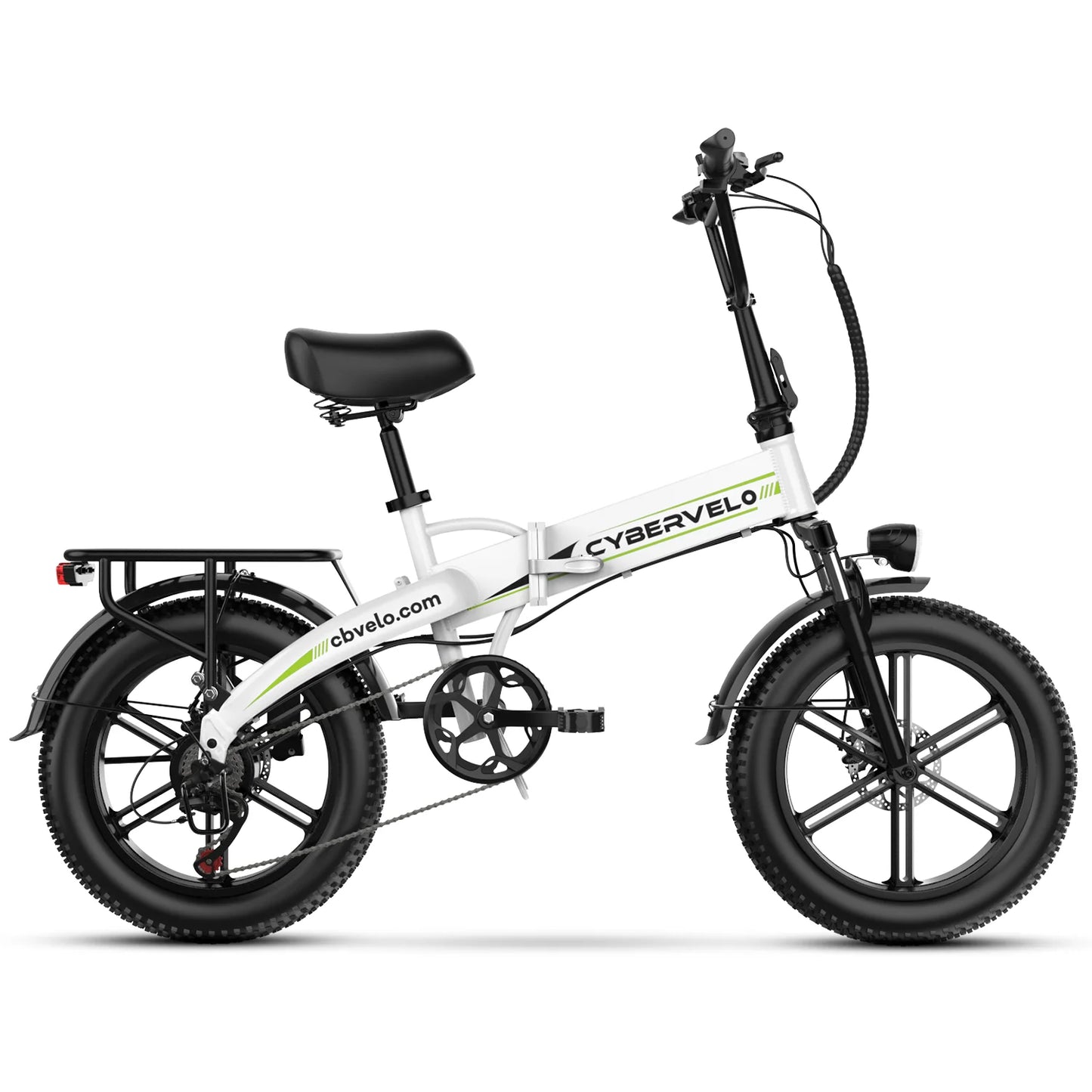 Cybervelo 1000w Motor 20" Fat Tire Foldable Electric bike For Adults, 48V 16AH Built-in Battery, , Adult City commuter bike EK5