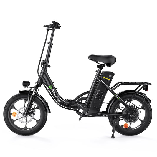 Isinwheel U4 Adult Electric Bicycle,500W city ebike, 36V 10.4AH commuting E-bike, 16  Tire Foldable Electric Bike
