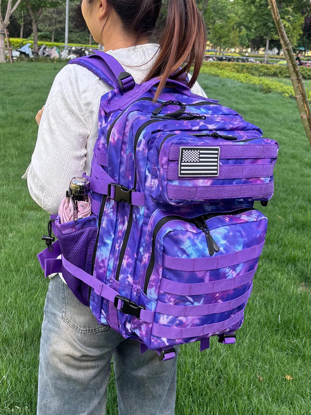 45L Tactical Backpack 3P Bag Assault Backpack Outdoor 3 Days Travel Waterproof Climbing Rucksack Camping Hiking Hunting Mochila