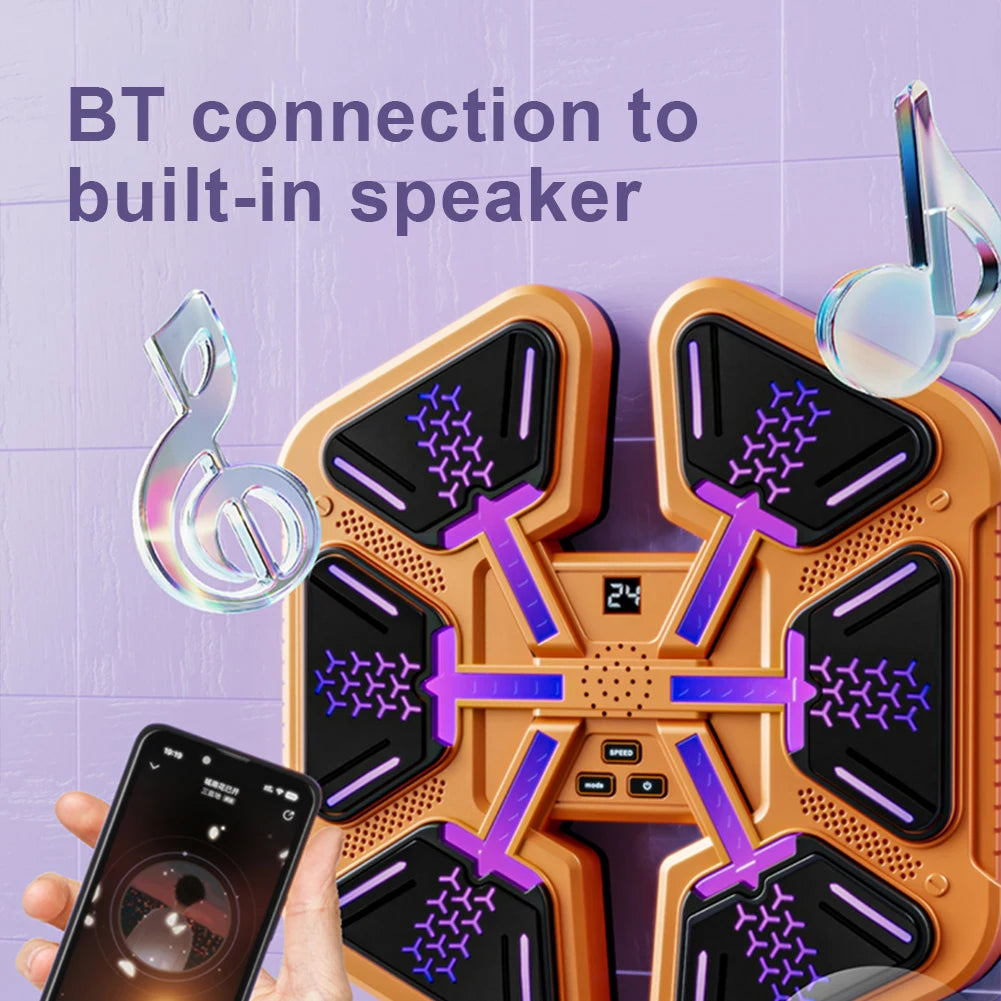 New Smart Music Boxing Wall Target Adult/Children Sports Fitness Boxing Trainer Home Exercise Response Training Boxing Machine