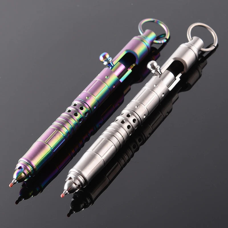 Titanium TC4 Bolt Tactical Pen Multifunction Self Defense Personal Defense Glass Breaker Outdoor Survival EDC Tools