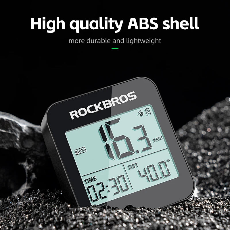 ROCKBROS Bike Computer GPS Speedometer Road Bike MTB IPX6 Waterproof Wireless Stopwatch Cycling Odometer Bicycle Accessories